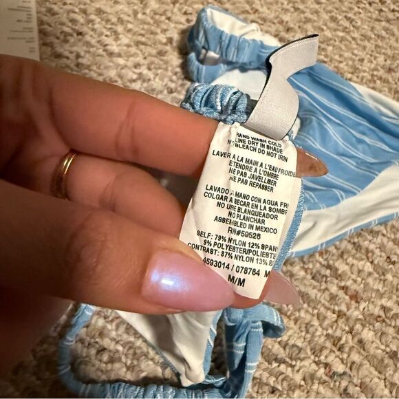 Isabella Rose Sugar On Top Maui Fit Bikini Bottoms & Triangle Top- Size Medium - Picture 6 of 13